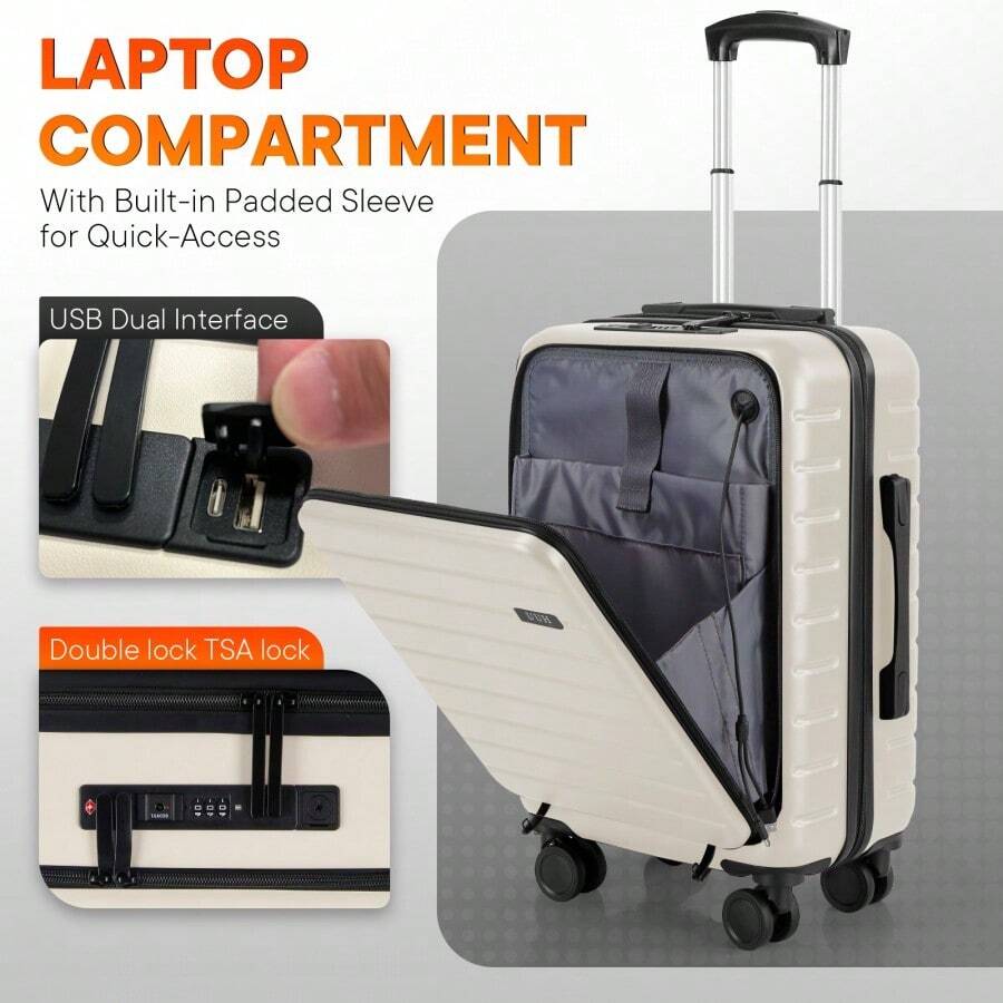 Luggage Carry On 4 Wheels | UUH