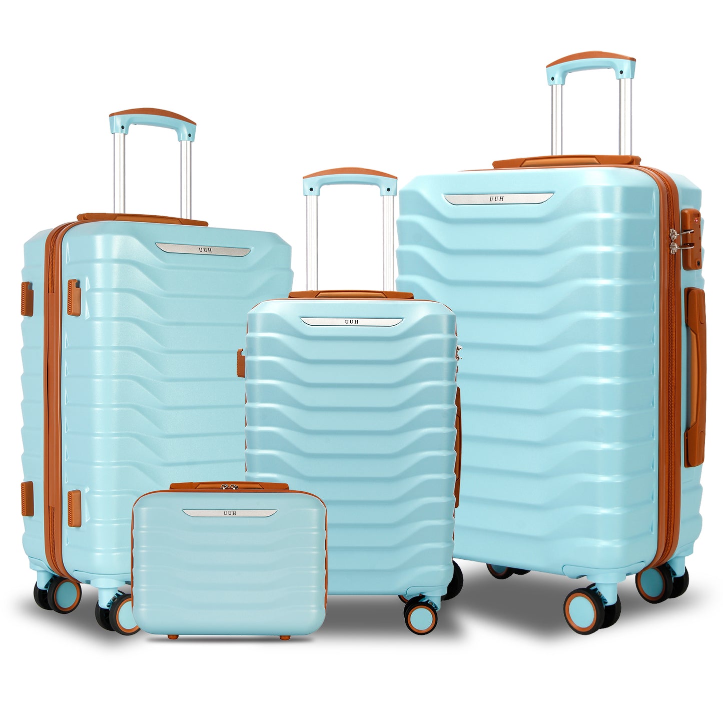 UUH 28-inch Luggage Family Travel 4-Piece Set – Buy 1 Get 3 Free (Includes 24/20/13-Inch)