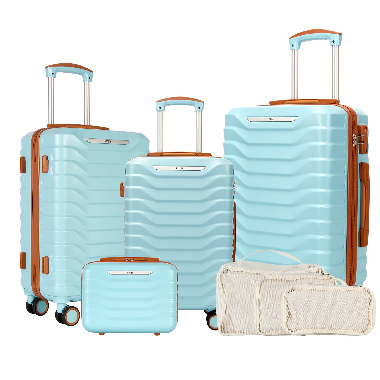 Sky Blue Luggage Sets 4 Piece | UUH