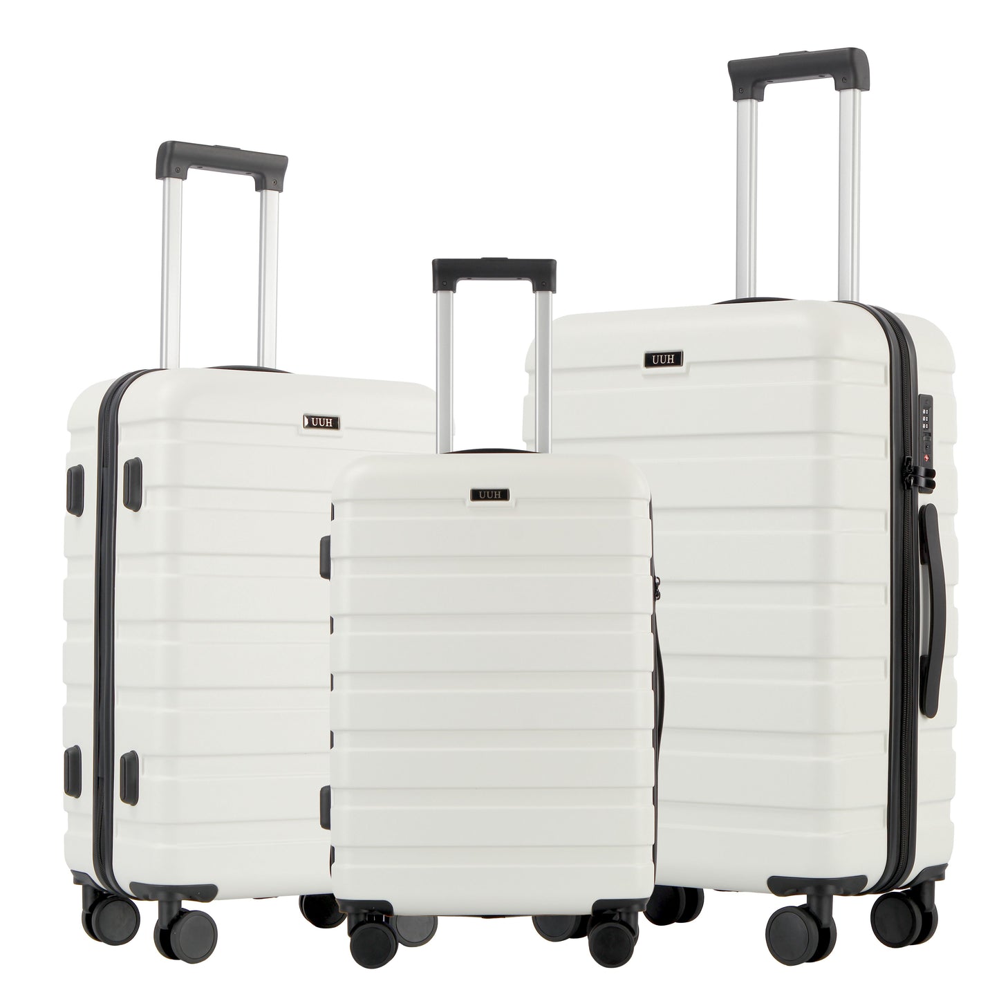 UUH Pastel - Luggage 20/24/28 Inch Hardside Lightweight Suitcase Set Of 3