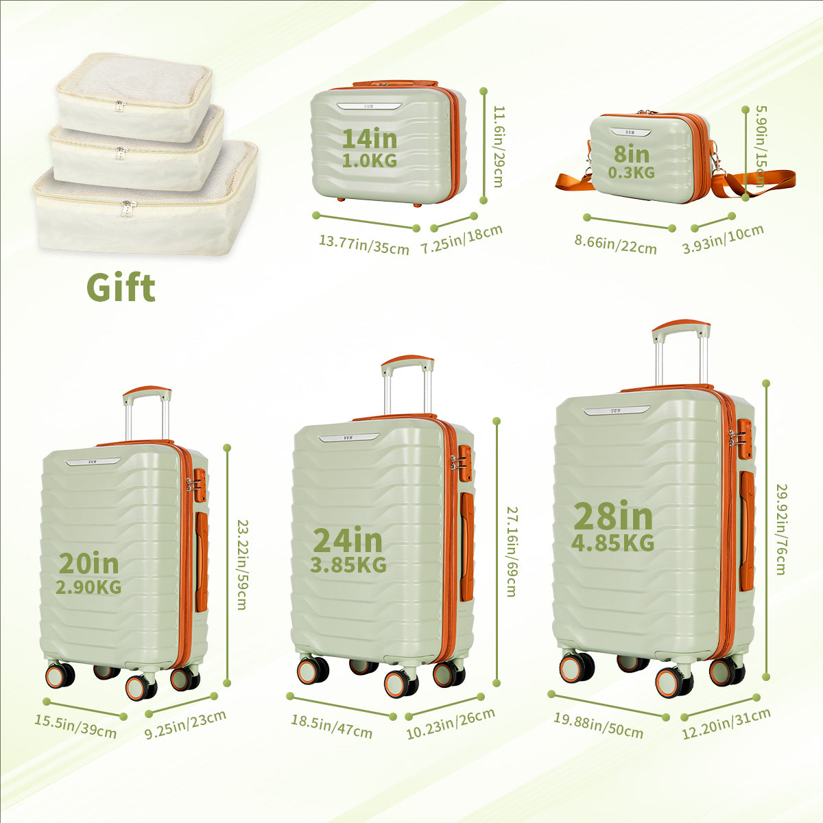 Hard Case Luggage Set Makeup | UUH