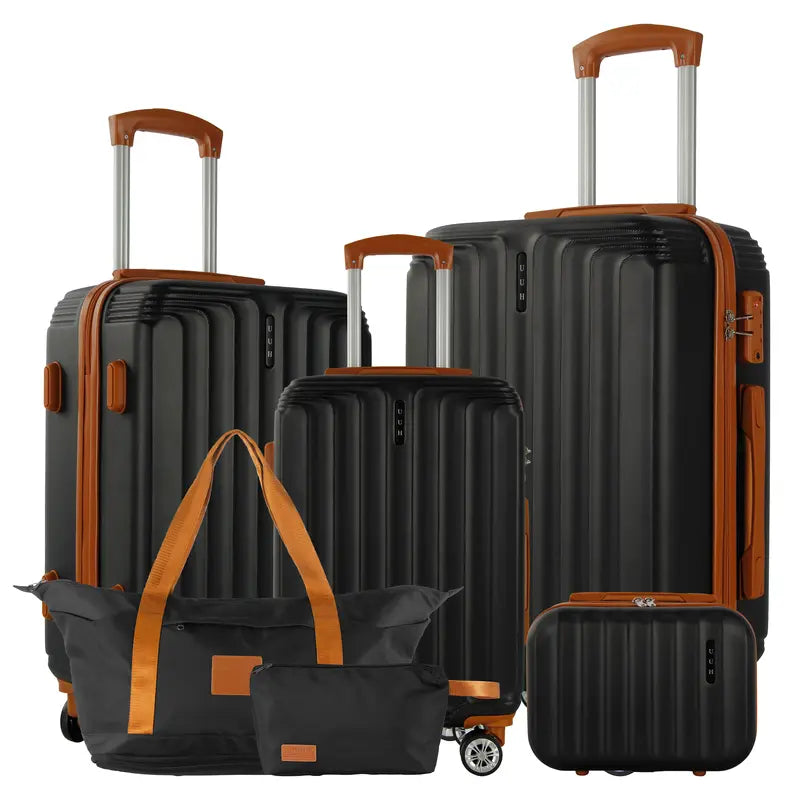 UUH Luggage Sets with TSA Locks - 3pcs/4pcs/6pcs Suitcases Sets-Travel and Moving Set
