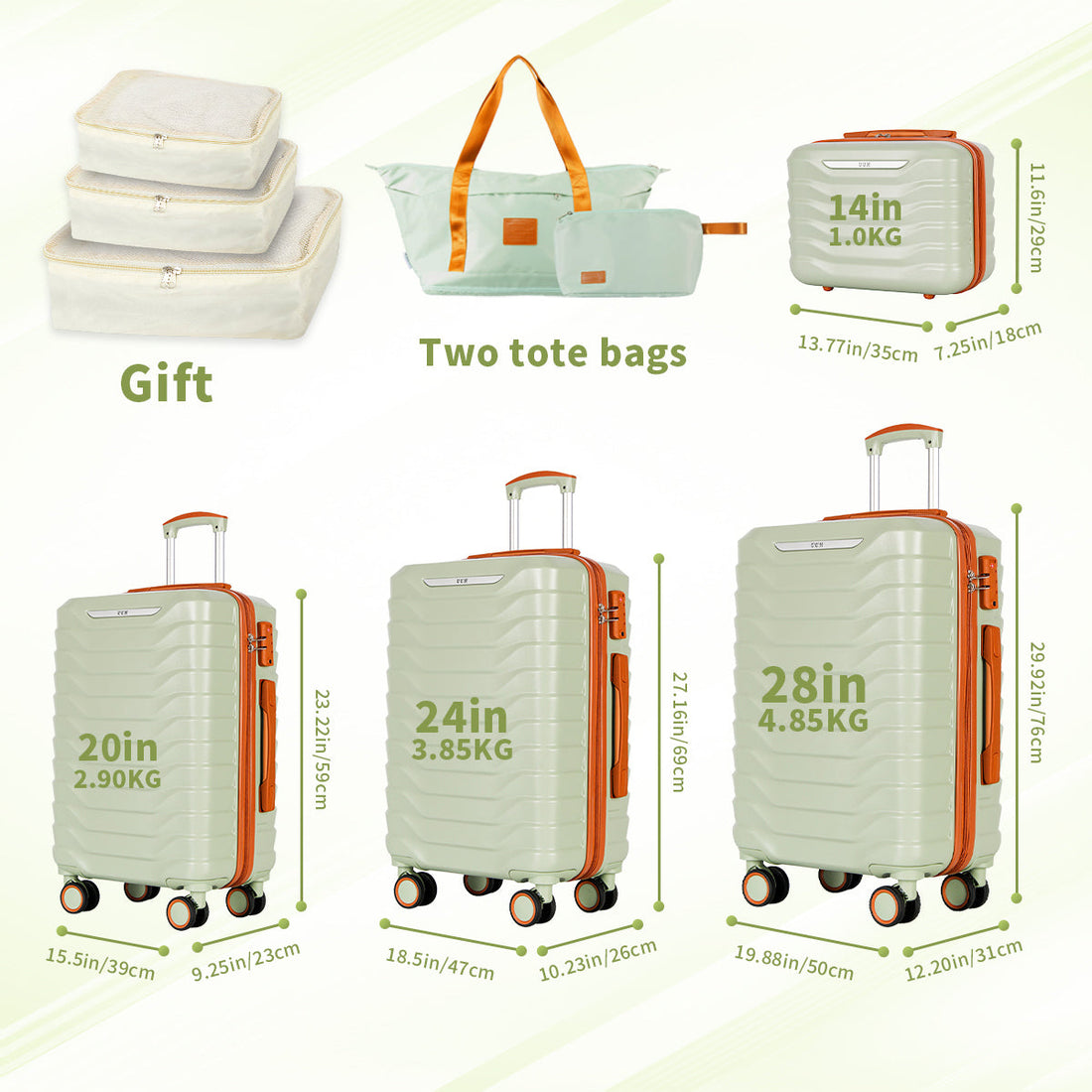 4 Piece Luggage Set Clearance | UUH