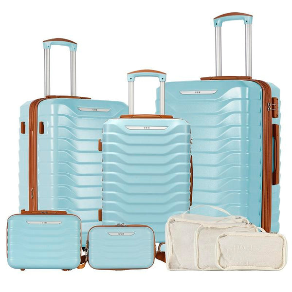 5 Piece Luggage Set Bags with 3 Storage and Makeup Bag | UUH