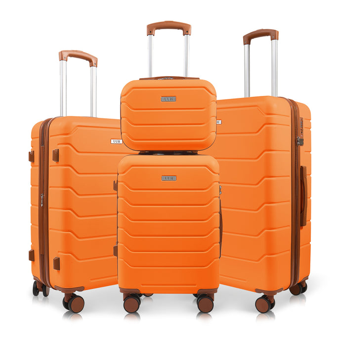 UUH 28-inch Luggage Family Travel 4-Piece Set – Buy 1 Get 3 Free (Includes 24/20/13-Inch)
