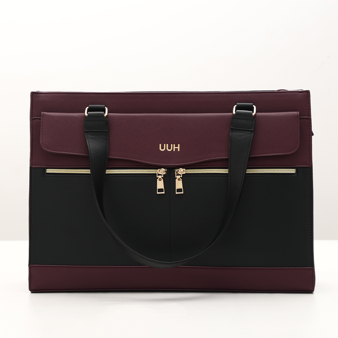 MaxCarry Leather Tote with Pouch