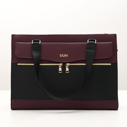 MaxCarry Leather Tote with Pouch