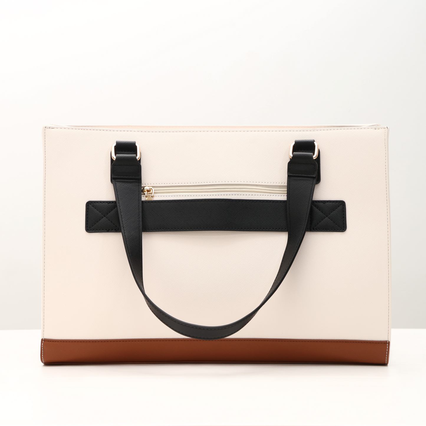 Travel Leather Tote with Pouch