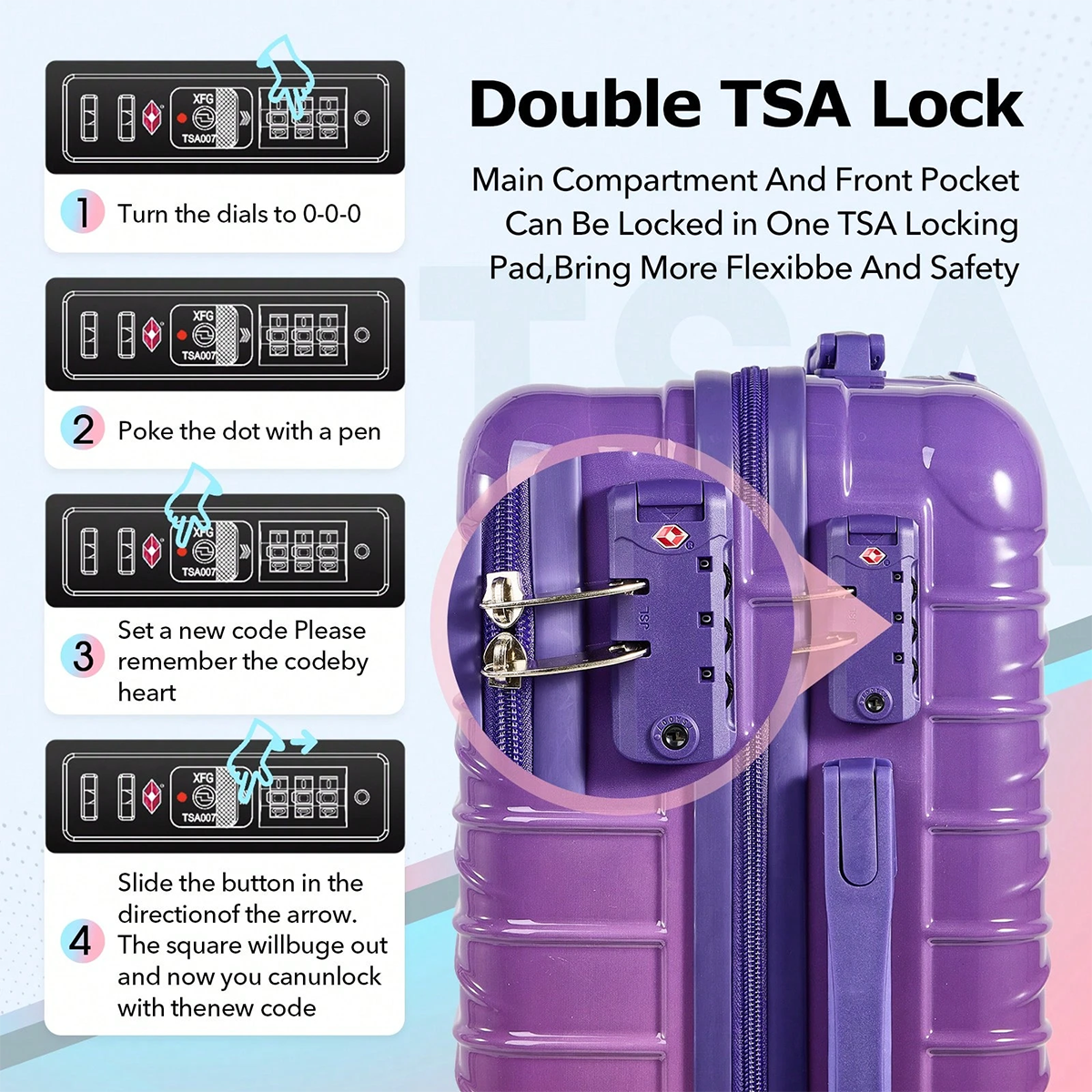 UUH 28-Inch Gradient Luggage