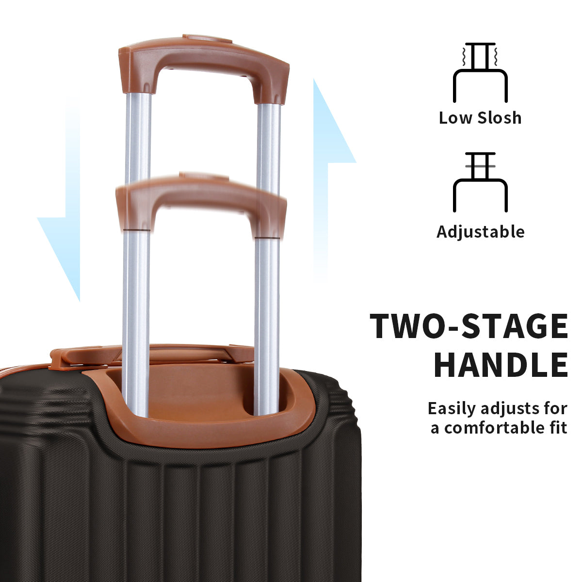 UUH Family Set 2.0 - 6 Piece Luggage Set Designer Suitcase Sets Lightweight  (14",20",24",28")