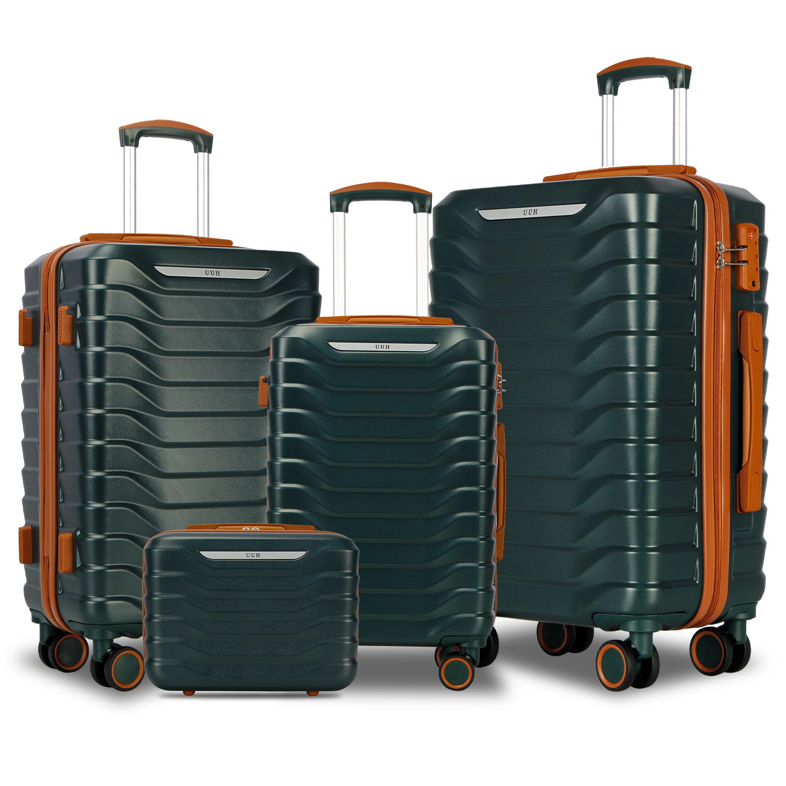 UUH 28-inch Luggage Family Travel 4-Piece Set – Buy 1 Get 3 Free (Includes 24/20/13-Inch)
