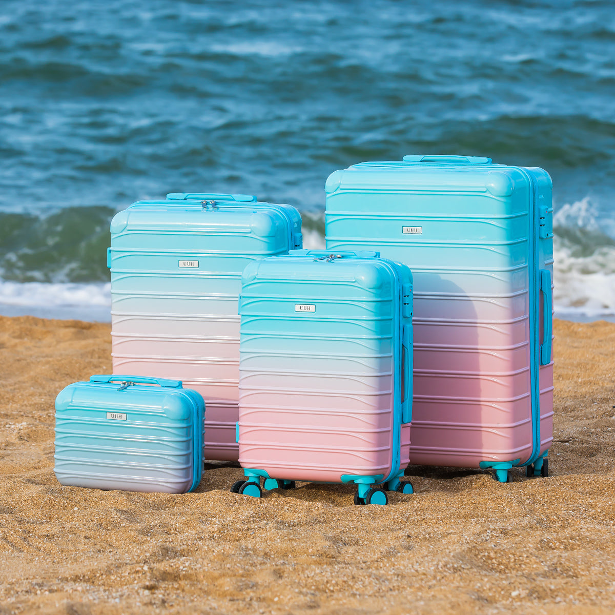 UUH Luggage Sets with TSA Locks - 3pcs/4pcs/6pcs Suitcases Sets-Travel and Moving Set