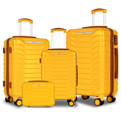 UUH 28-inch Luggage Family Travel 4-Piece Set – Buy 1 Get 3 Free (Includes 24/20/13-Inch)