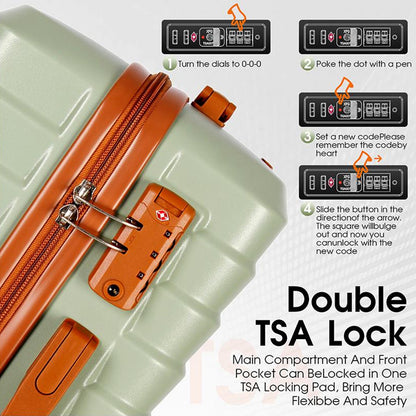 UUH 28-inch Luggage Family Travel 4-Piece Set – Buy 1 Get 3 Free (Includes 24/20/13-Inch)