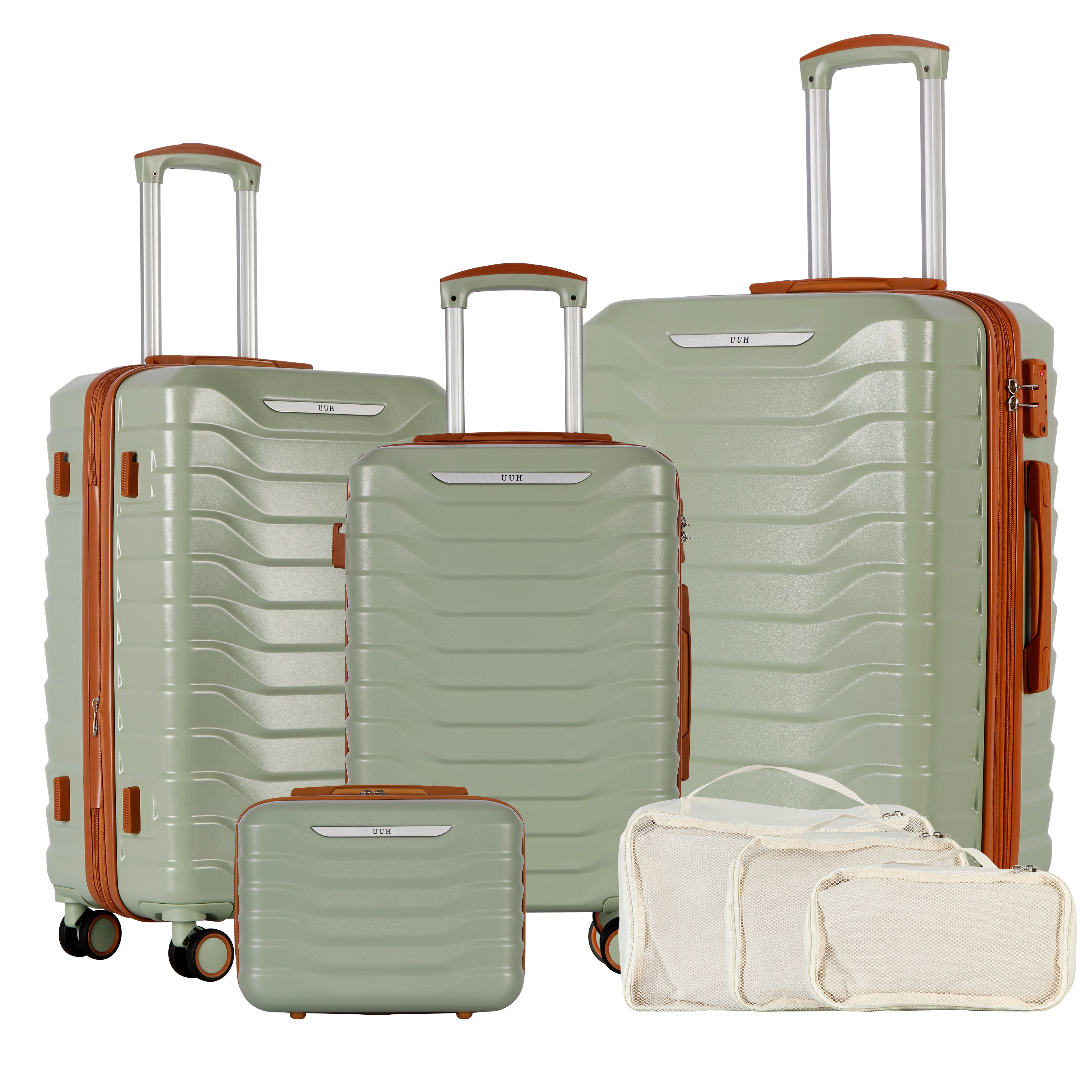 Green 4 Piece Hardside Luggage Set​ | UUH
