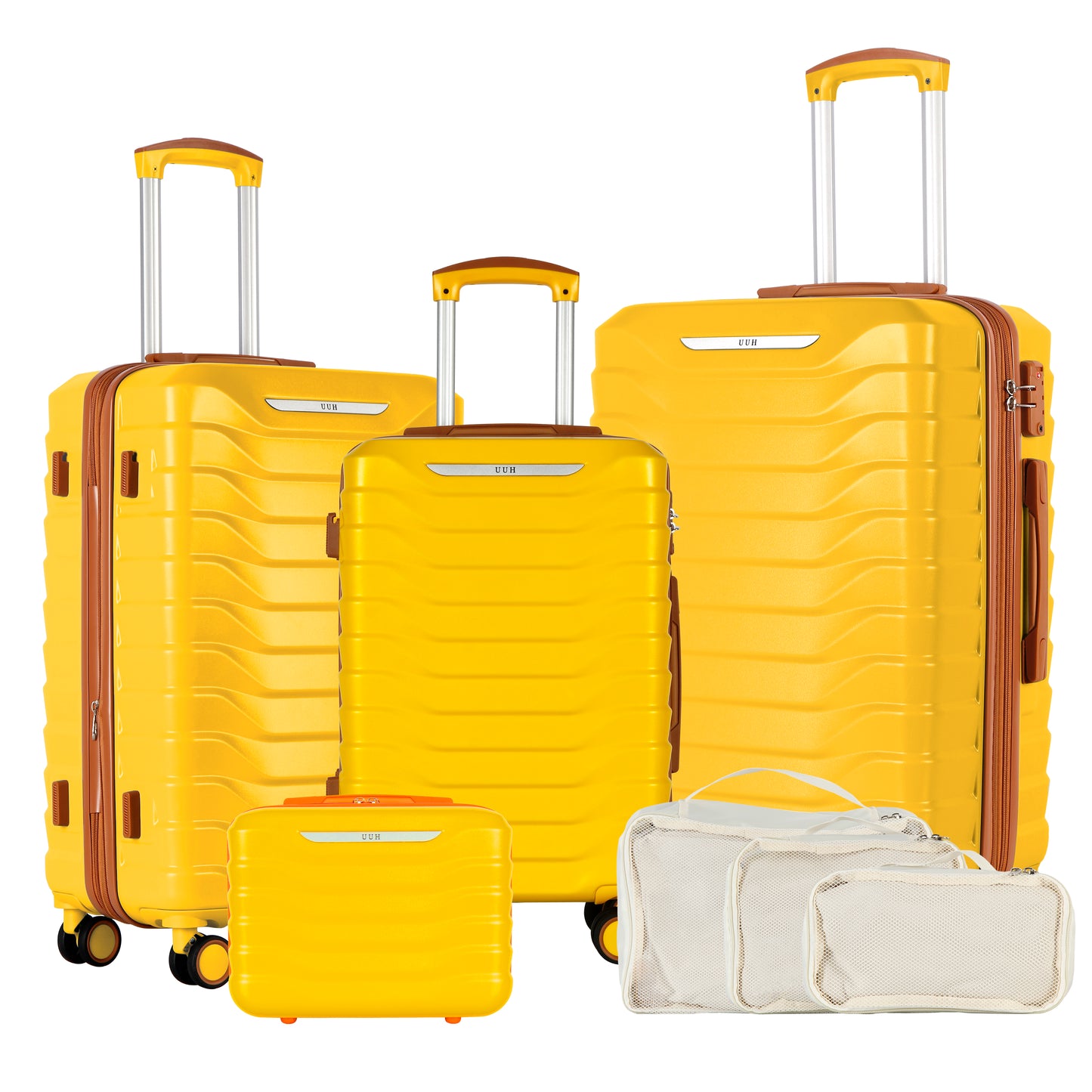 Luggage Sets 4 Piece​ Yellow | UUH