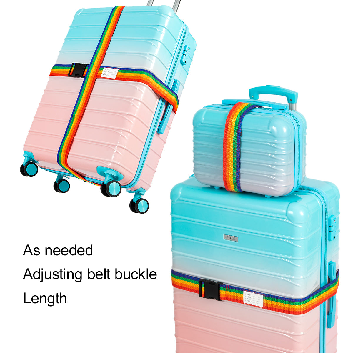 UUH 28-inch Luggage Family Travel 4-Piece Set – Buy 1 Get 3 Free (Includes 24/20/13-Inch)