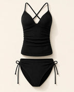 UUH Women’s V-Neck Tankini Swimsuit