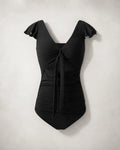 UUH Black Cutout One Piece Swimsuit