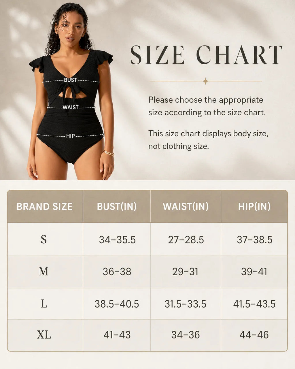UUH Black Cutout One Piece Swimsuit