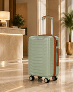 UUH 8 Piece Luggage Set Light Sage Green Hardshell Suitcases