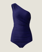 UUH Black Halter One Piece Swimsuit with Tummy Control