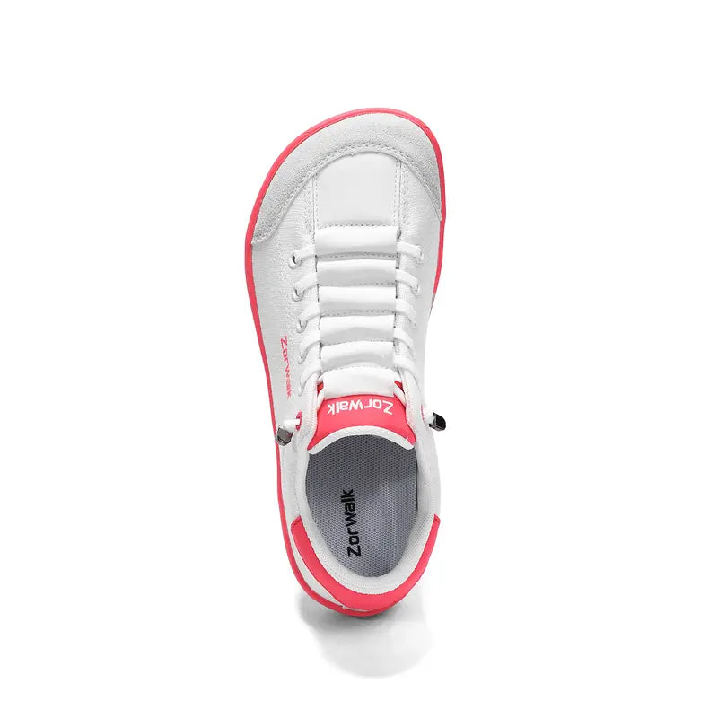 UUH Women's Wide Toe Box Barefoot Sneakers – Zero Drop PU Leather