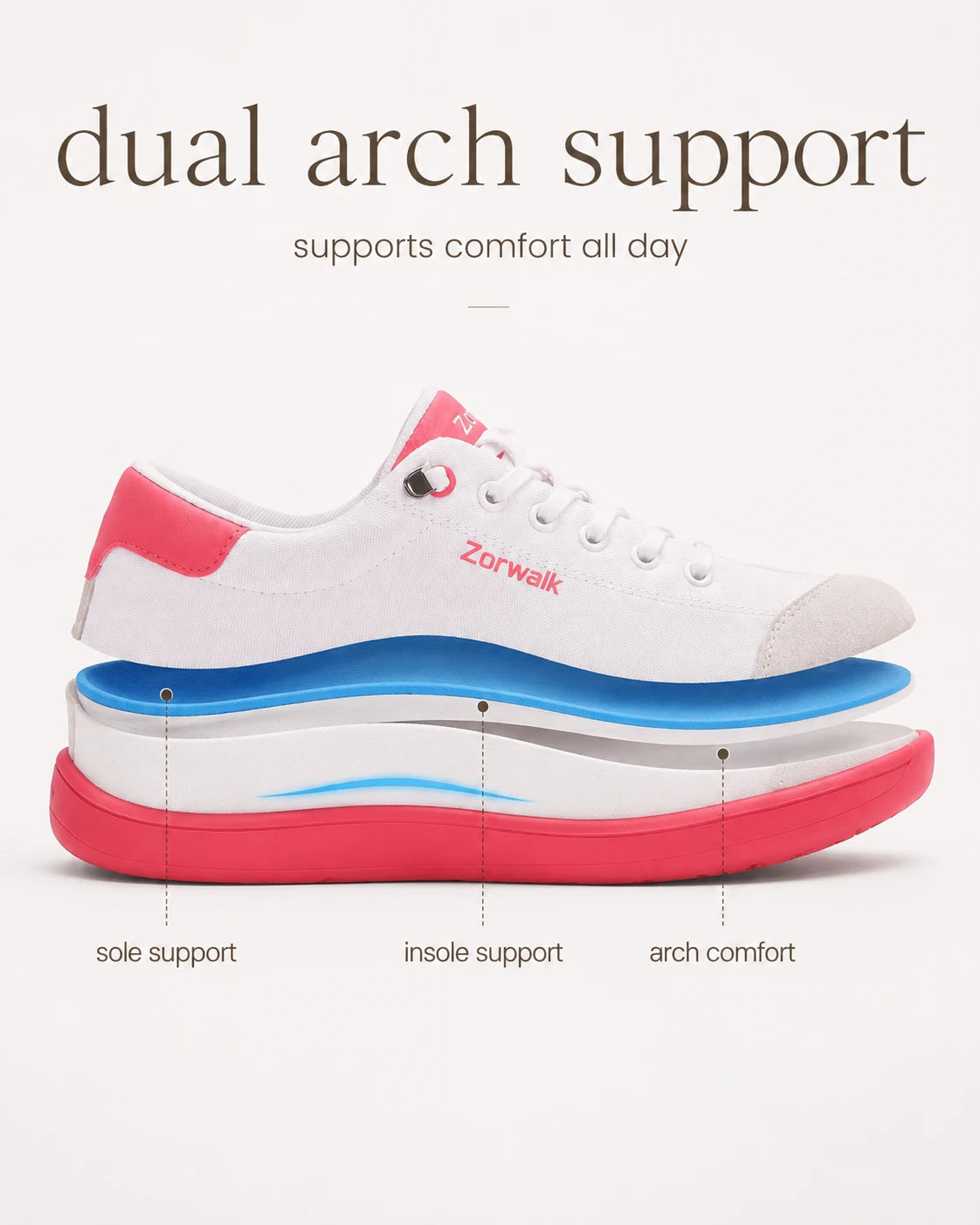 UUH Women's Wide Toe Box Barefoot Sneakers – Zero Drop PU Leather