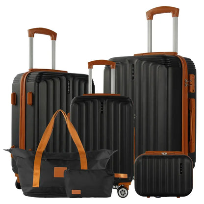 UUH Luggage Sets with TSA Locks - 3pcs/4pcs/6pcs Suitcases Sets-Travel and Moving Set