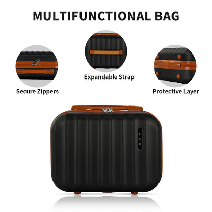 UUH Family Set 2.0 - Suitcase with Lock Sets 4 Piece Luggage Light Weight with Storage Bags (14",20",24",28")