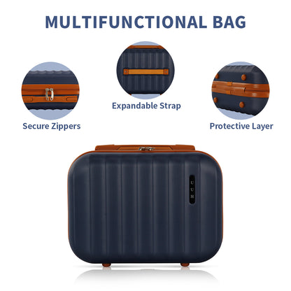 UUH Family Set 2.0 - Suitcase with Lock Sets 4 Piece Luggage Light Weight with Storage Bags (14",20",24",28")