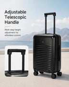 UUH 3 Piece Black Luggage Set ABS Hardshell - UUH OFFICIAL - Luggage Set - UUH OFFICIAL