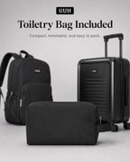 UUH 3 Piece Black Luggage Set ABS Hardshell - UUH OFFICIAL - Luggage Set - UUH OFFICIAL