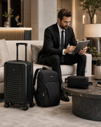 UUH 3 Piece Black Luggage Set ABS Hardshell - UUH OFFICIAL - Luggage Set - UUH OFFICIAL