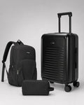UUH 3 Piece Black Luggage Set ABS Hardshell - UUH OFFICIAL - Luggage Set - UUH OFFICIAL