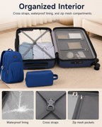 UUH 3 Piece Blue Luggage Set - UUH OFFICIAL - Luggage Set - UUH OFFICIAL