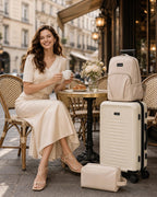 UUH 3 Piece White Luggage Set - UUH OFFICIAL - Luggage Set - UUH OFFICIAL