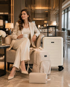 UUH 3 Piece White Luggage Set - UUH OFFICIAL - Luggage Set - UUH OFFICIAL