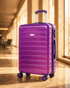 UUH 4 Piece Luggage Set Purple Pink Hardshell Suitcases - UUH OFFICIAL - Luggage Set - UUH OFFICIAL