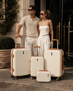 UUH 4 Piece Luggage Set White Hardshell Suitcases - UUH OFFICIAL - Luggage Set - UUH OFFICIAL