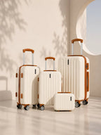 UUH 4 Piece Luggage Set White Hardshell Suitcases - UUH OFFICIAL - Luggage Set - UUH OFFICIAL