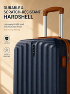 UUH 6 Piece Luggage Set Navy Blue Hardshell Suitcases - UUH OFFICIAL - Luggage Set - UUH OFFICIAL