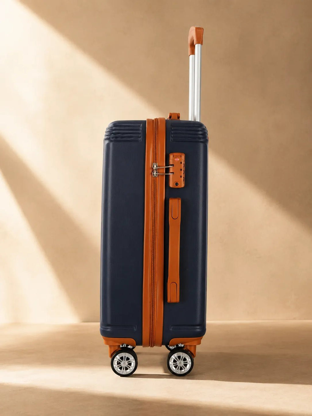 UUH 6 Piece Luggage Set Navy Blue Hardshell Suitcases - UUH OFFICIAL - Luggage Set - UUH OFFICIAL