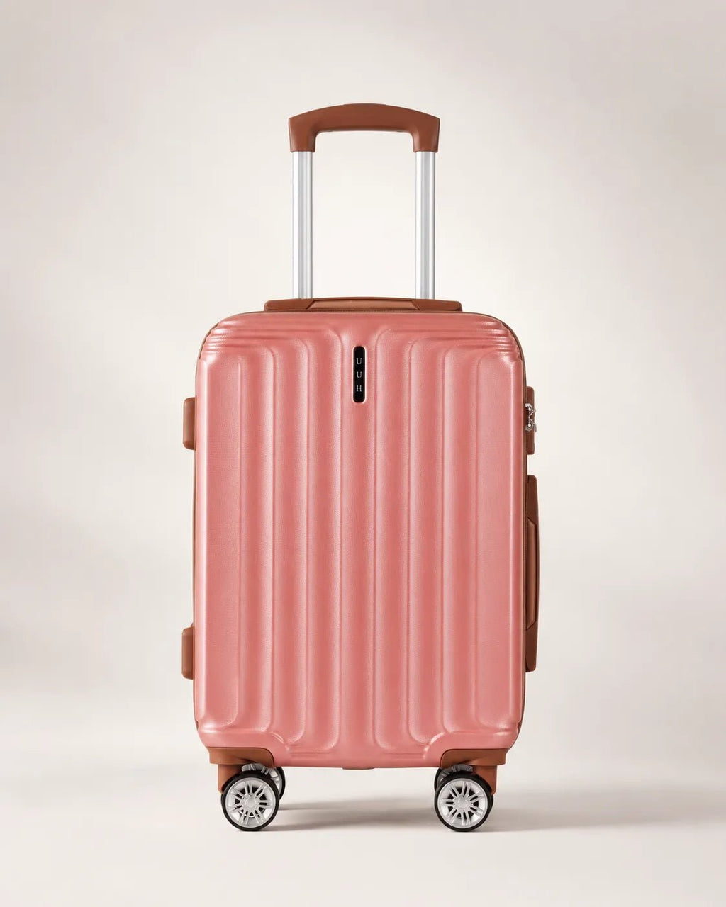 UUH 6 Piece Luggage Set Rose Gold Hardshell Suitcases - UUH OFFICIAL - Luggage Set - UUH OFFICIAL