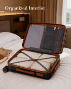 UUH 7 Piece Luggage Set Black Hardshell Suitcases - UUH OFFICIAL - Luggage Set - UUH OFFICIAL