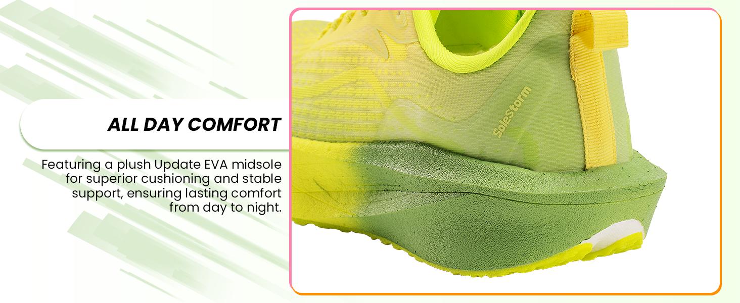 UUH Solestorm Hands-Free Chunky Sneakers – E-TPU Cushioned Mesh Trainers - UUH OFFICIAL - Athletic Sneakers - UUH OFFICIAL