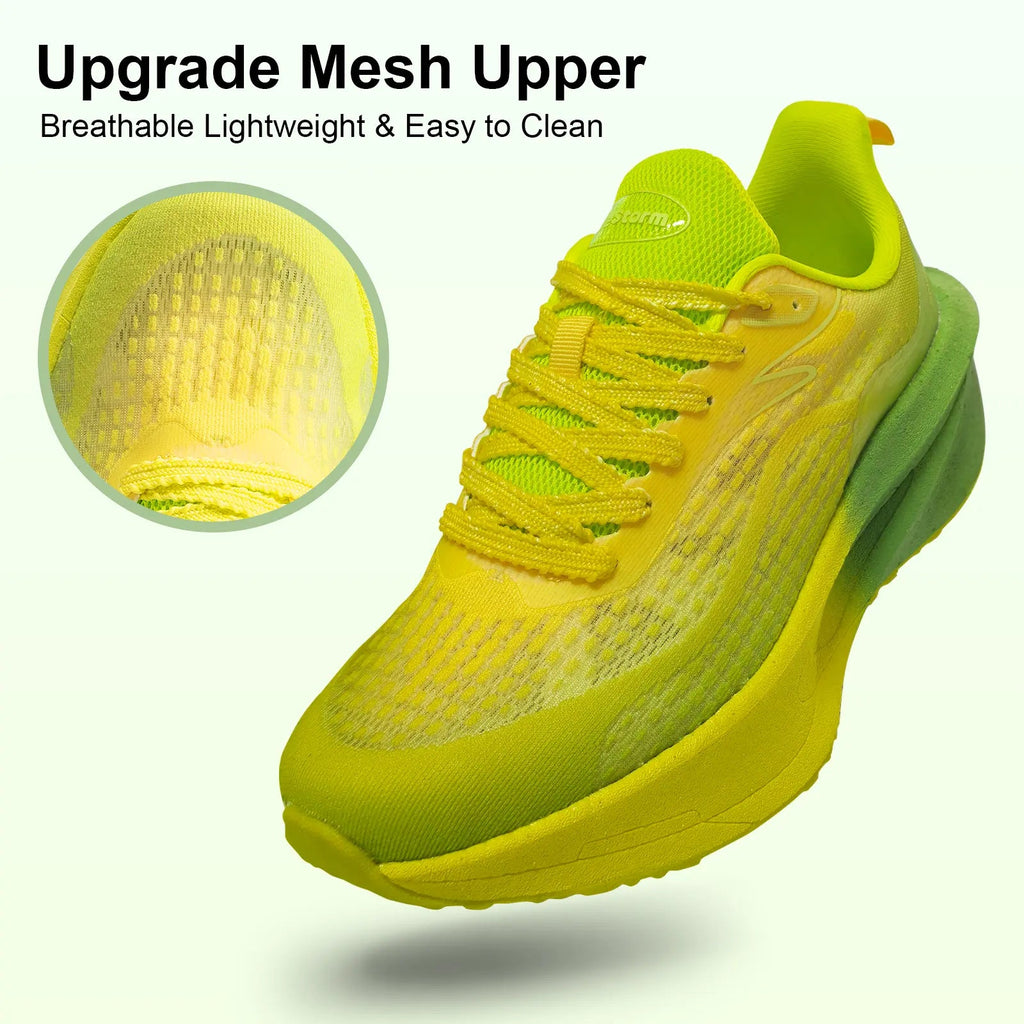 UUH Solestorm Hands-Free Chunky Sneakers – E-TPU Cushioned Mesh Trainers - UUH OFFICIAL - Athletic Sneakers - UUH OFFICIAL