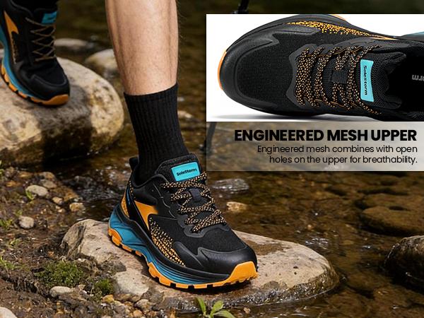 UUH Solestorm Men's Hands-Free Chunky Sneakers – E-TPU Cushioned Mesh Shoes - UUH OFFICIAL - Men's Athletic Sneakers - UUH OFFICIAL