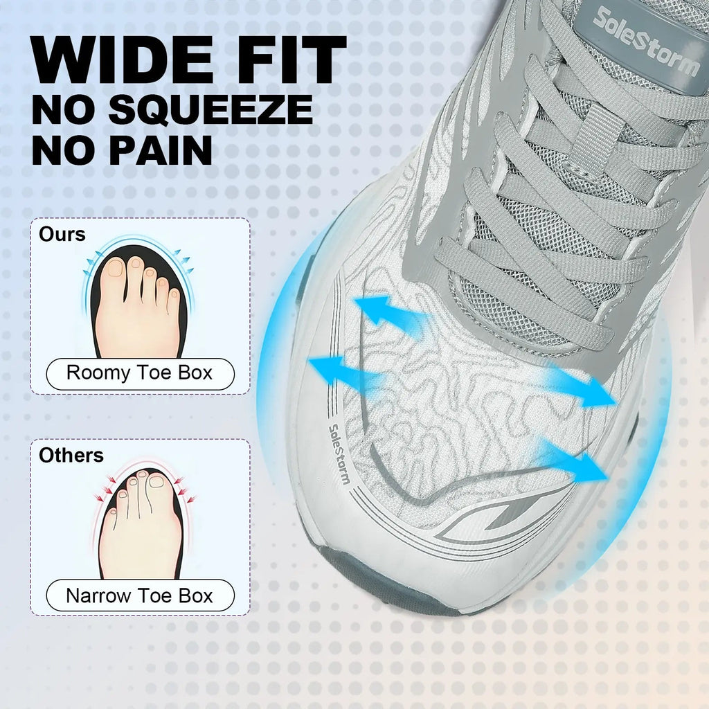 UUH Solestorm Women's Hands-Free Chunky Sneakers – E-TPU Cushioned Mesh Shoes - UUH OFFICIAL - Women's Athletic Sneakers - UUH OFFICIAL