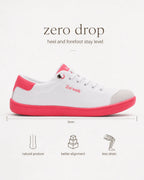 UUH Women's Wide Toe Box Barefoot Sneakers – Zero Drop PU Leather - UUH OFFICIAL - Women's Barefoot Sneakers - UUH OFFICIAL